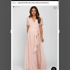 Maternity wrap dress